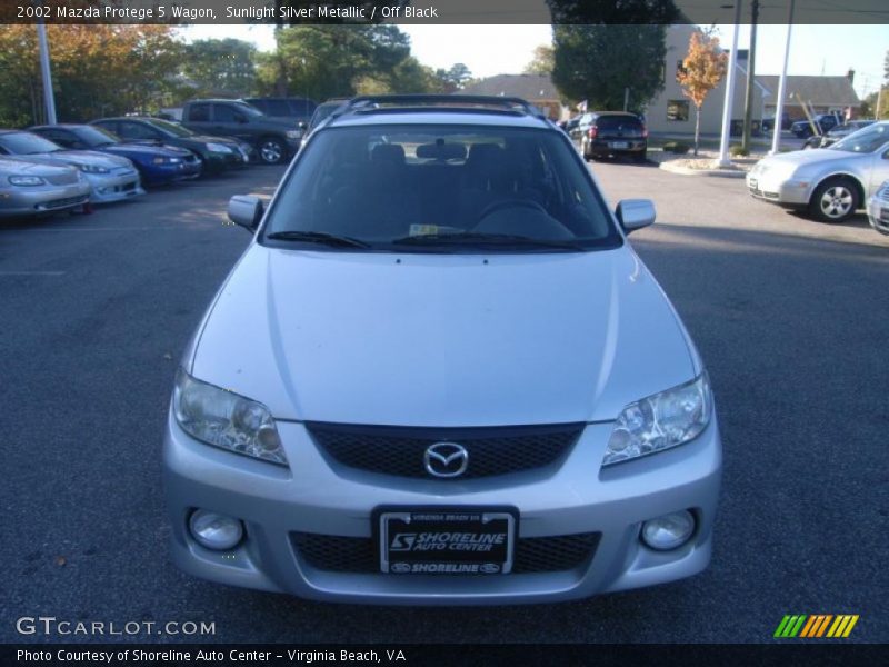 Sunlight Silver Metallic / Off Black 2002 Mazda Protege 5 Wagon