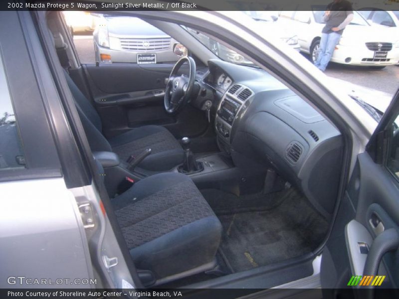 Sunlight Silver Metallic / Off Black 2002 Mazda Protege 5 Wagon