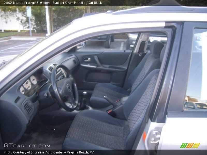Sunlight Silver Metallic / Off Black 2002 Mazda Protege 5 Wagon