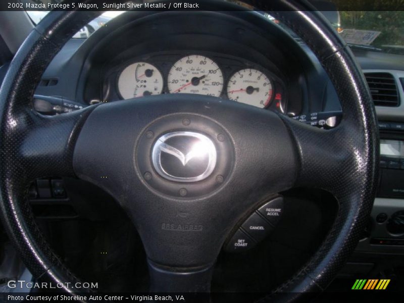 Sunlight Silver Metallic / Off Black 2002 Mazda Protege 5 Wagon