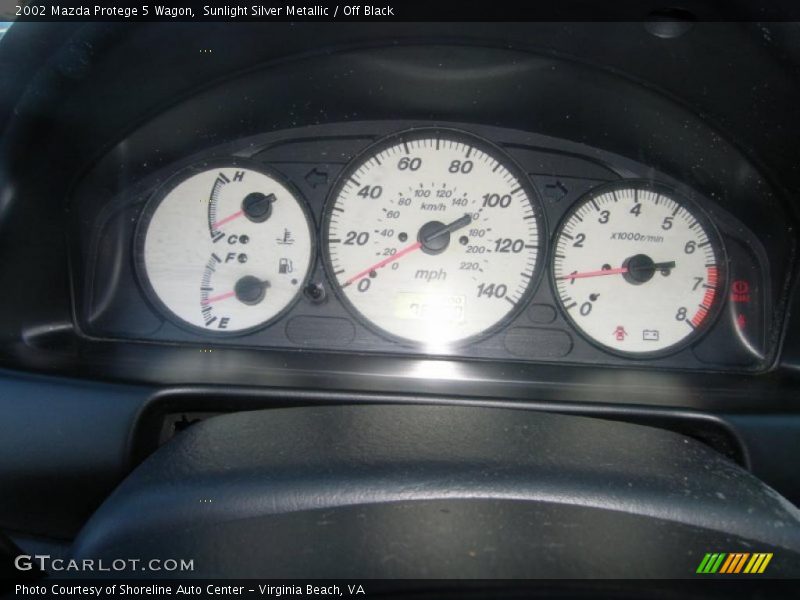 Sunlight Silver Metallic / Off Black 2002 Mazda Protege 5 Wagon