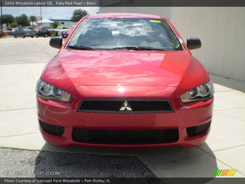 Rally Red Pearl / Black 2009 Mitsubishi Lancer DE