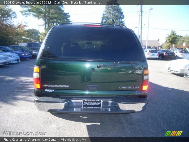Dark Green Metallic / Tan/Neutral 2004 Chevrolet Suburban 1500 LT