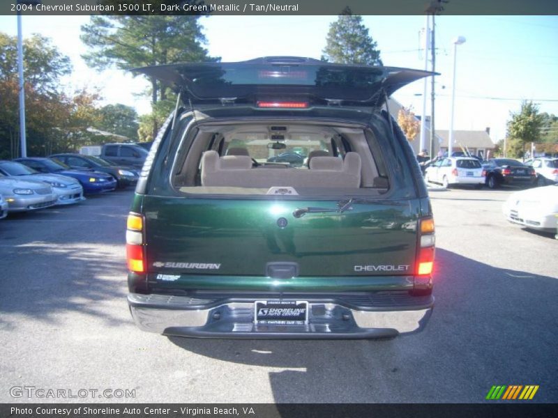 Dark Green Metallic / Tan/Neutral 2004 Chevrolet Suburban 1500 LT