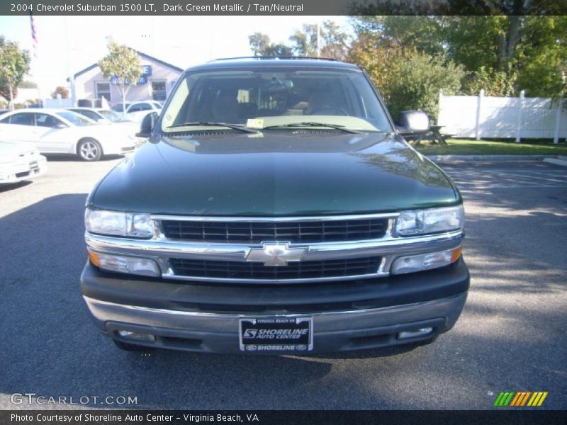 Dark Green Metallic / Tan/Neutral 2004 Chevrolet Suburban 1500 LT