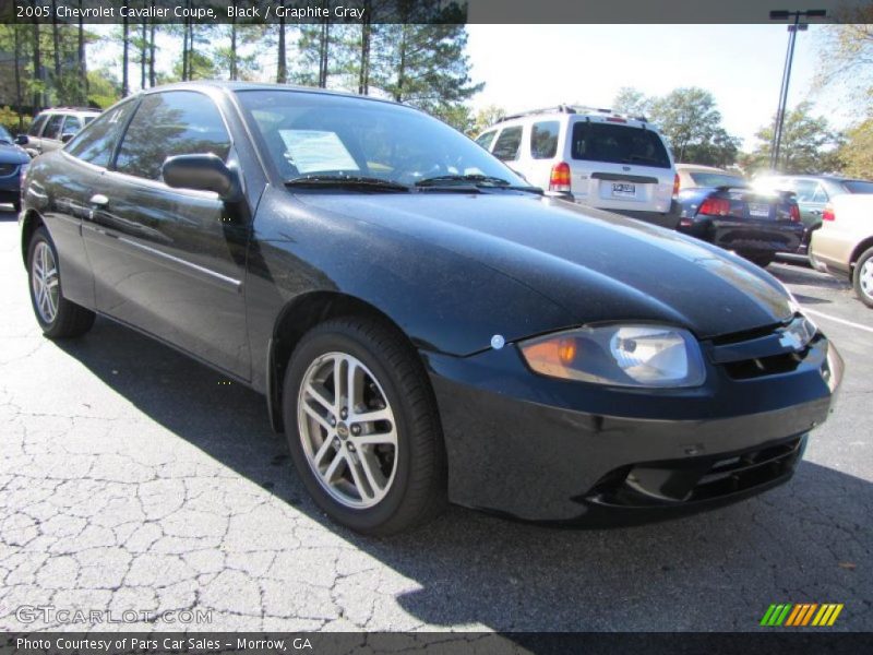 Black / Graphite Gray 2005 Chevrolet Cavalier Coupe