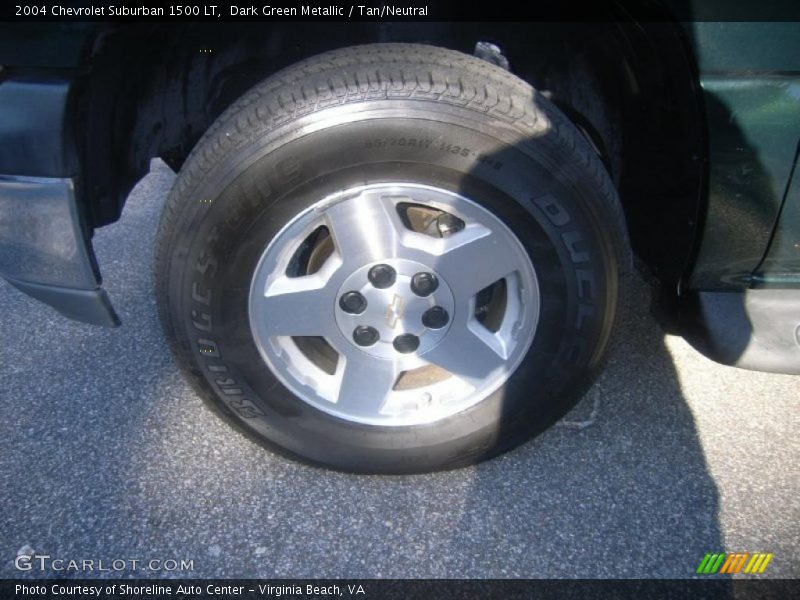 Dark Green Metallic / Tan/Neutral 2004 Chevrolet Suburban 1500 LT