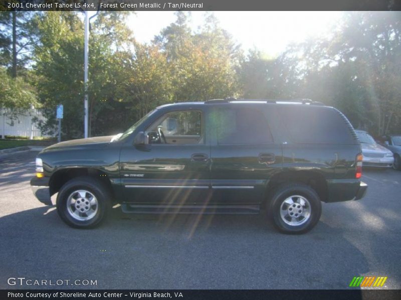 Forest Green Metallic / Tan/Neutral 2001 Chevrolet Tahoe LS 4x4