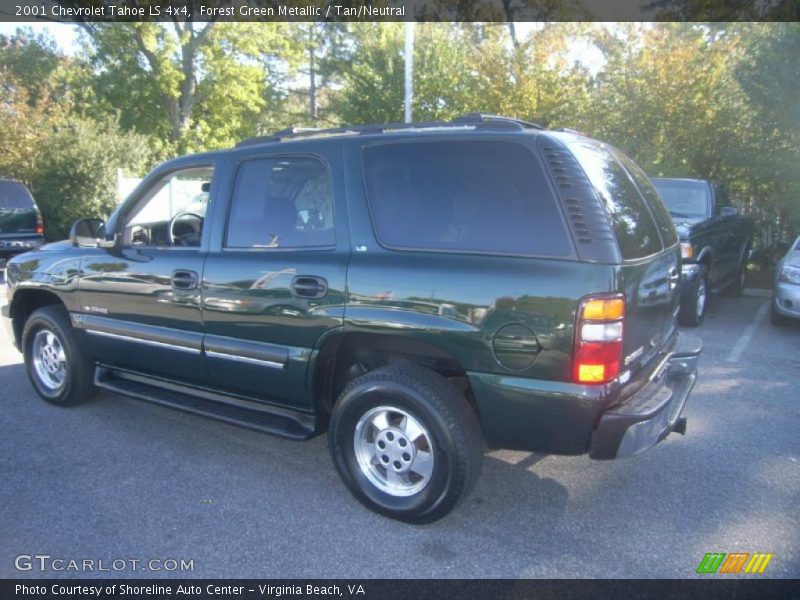 Forest Green Metallic / Tan/Neutral 2001 Chevrolet Tahoe LS 4x4