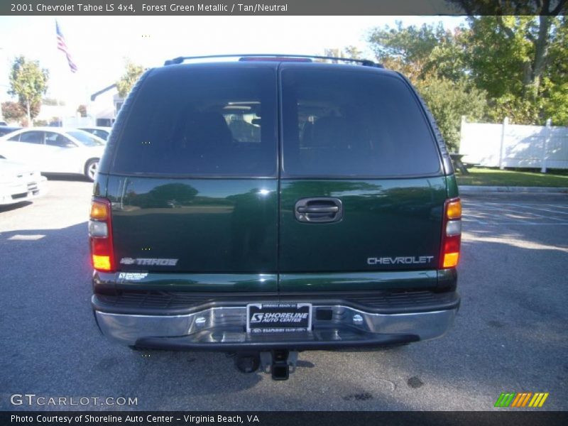 Forest Green Metallic / Tan/Neutral 2001 Chevrolet Tahoe LS 4x4