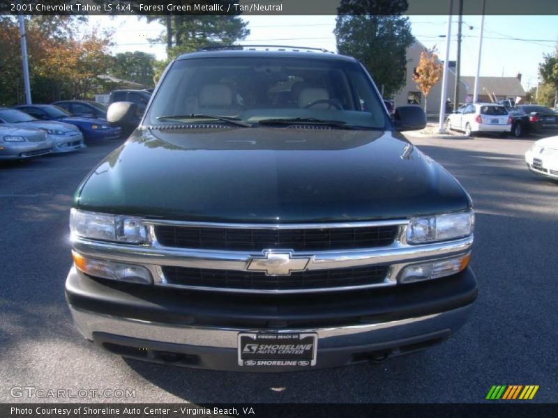 Forest Green Metallic / Tan/Neutral 2001 Chevrolet Tahoe LS 4x4