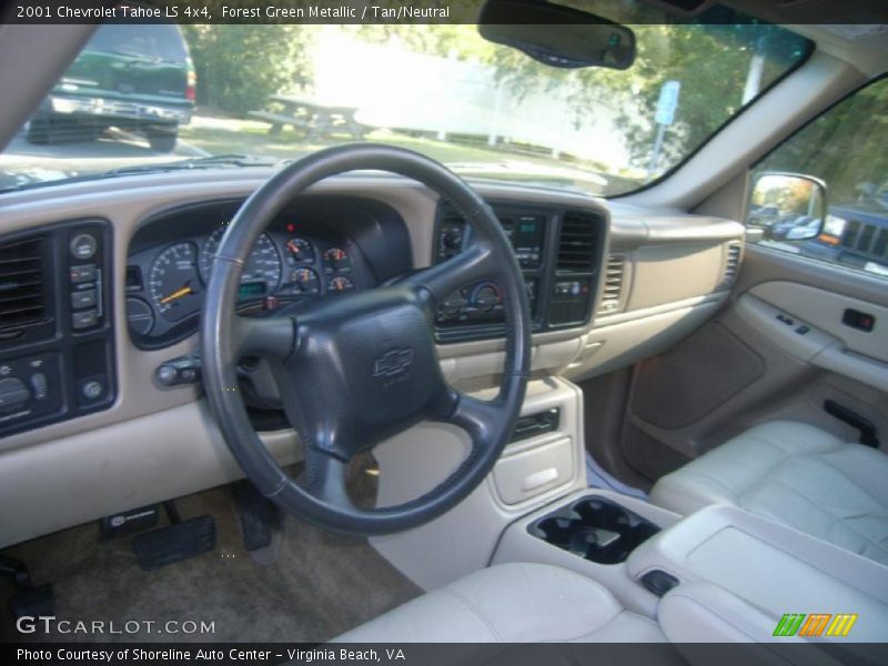 Forest Green Metallic / Tan/Neutral 2001 Chevrolet Tahoe LS 4x4