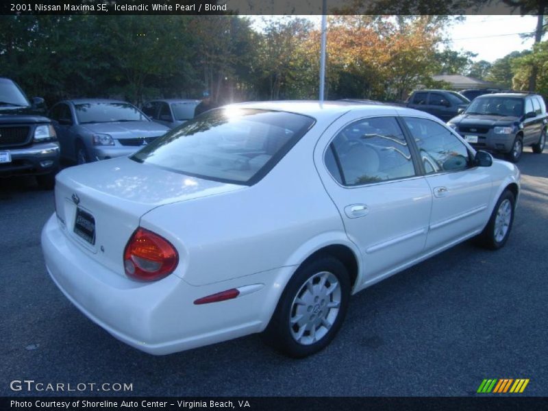 Icelandic White Pearl / Blond 2001 Nissan Maxima SE