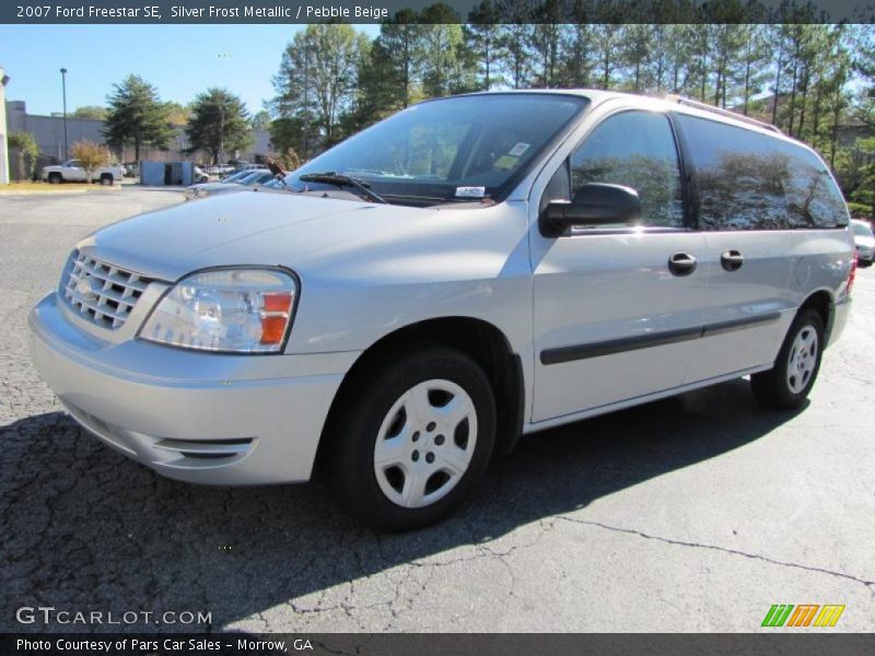 Silver Frost Metallic / Pebble Beige 2007 Ford Freestar SE