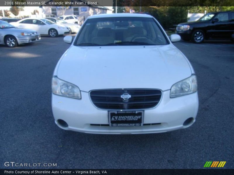 Icelandic White Pearl / Blond 2001 Nissan Maxima SE