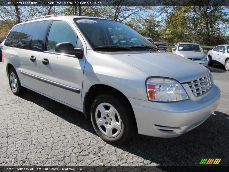 Silver Frost Metallic / Pebble Beige 2007 Ford Freestar SE