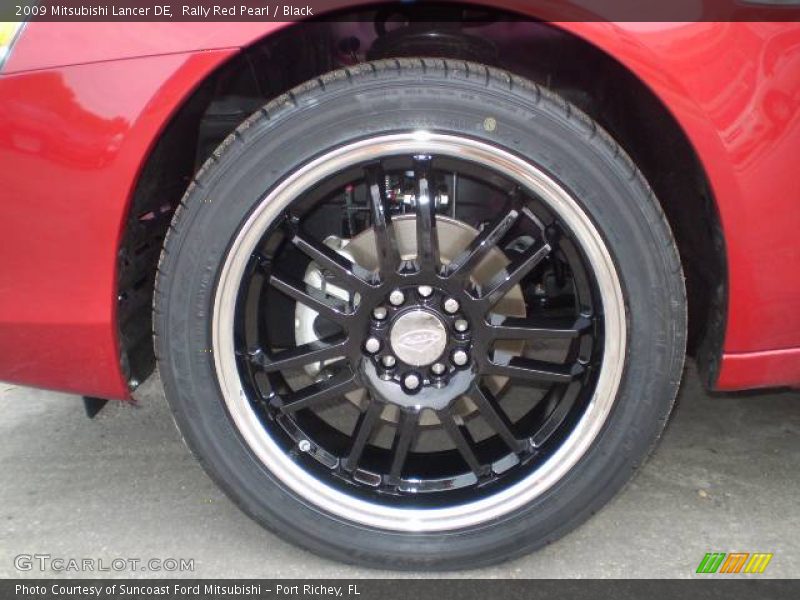 Rally Red Pearl / Black 2009 Mitsubishi Lancer DE