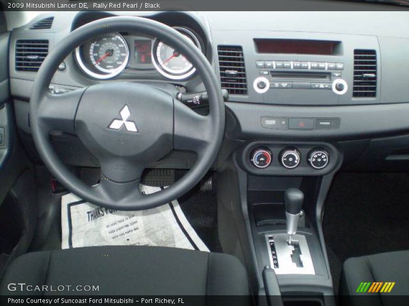 Rally Red Pearl / Black 2009 Mitsubishi Lancer DE