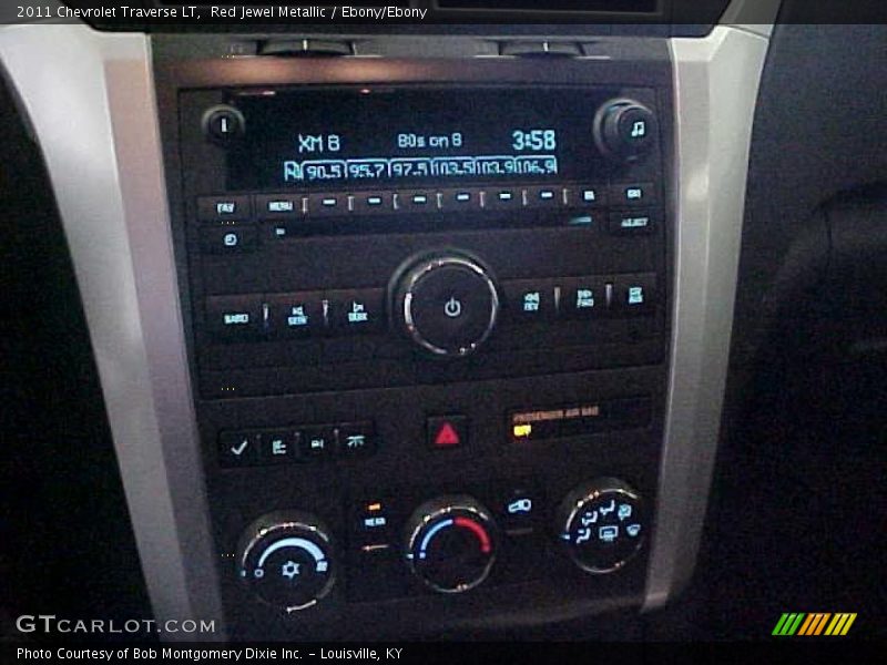 Red Jewel Metallic / Ebony/Ebony 2011 Chevrolet Traverse LT
