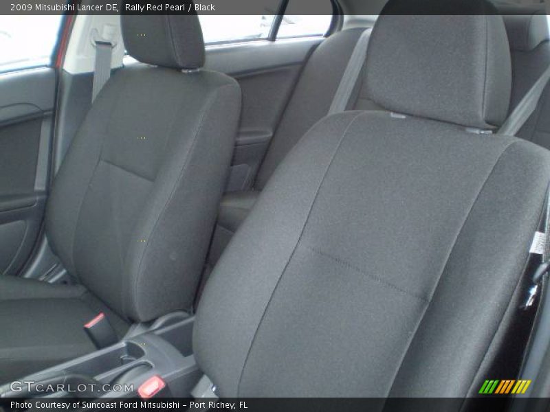 Rally Red Pearl / Black 2009 Mitsubishi Lancer DE