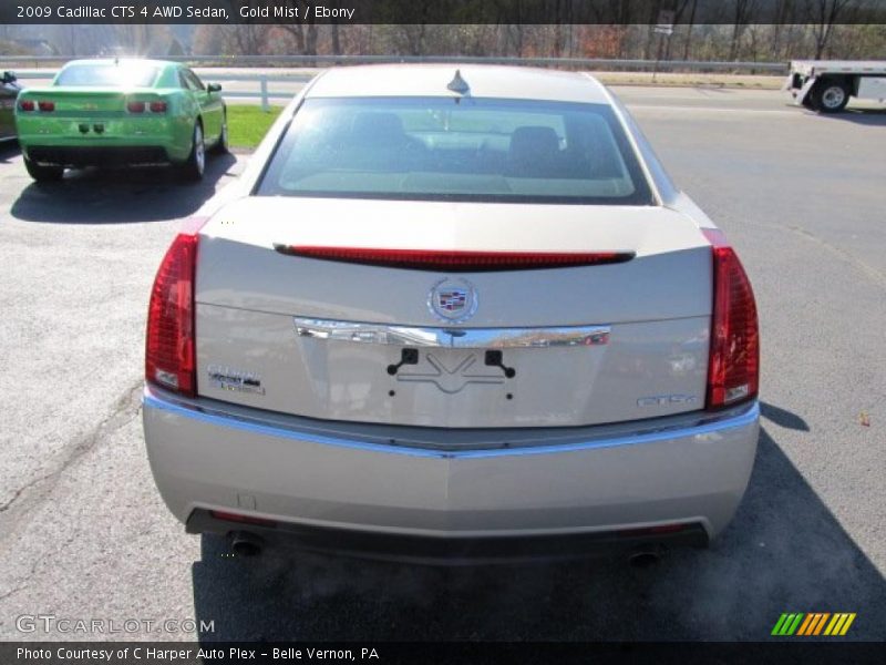 Gold Mist / Ebony 2009 Cadillac CTS 4 AWD Sedan