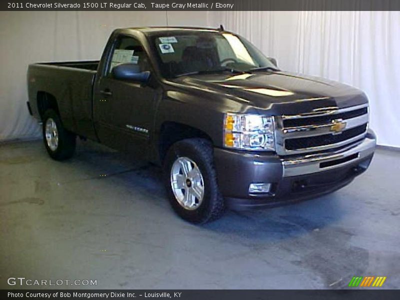 Taupe Gray Metallic / Ebony 2011 Chevrolet Silverado 1500 LT Regular Cab