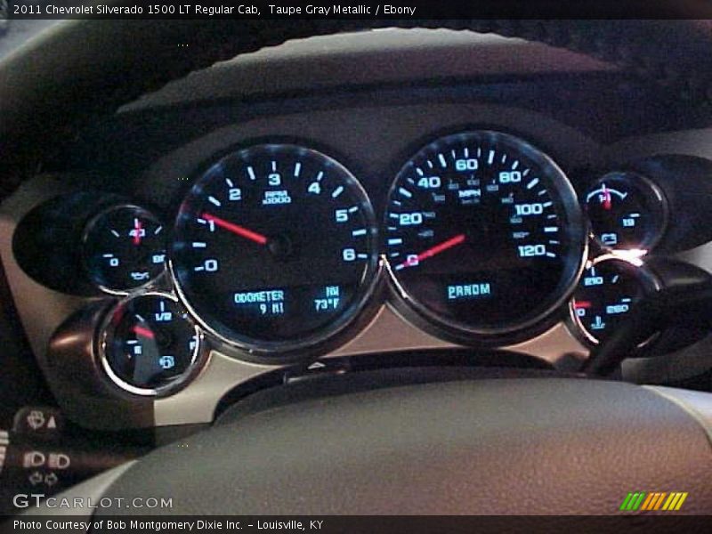 Taupe Gray Metallic / Ebony 2011 Chevrolet Silverado 1500 LT Regular Cab