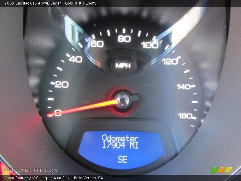 Gold Mist / Ebony 2009 Cadillac CTS 4 AWD Sedan