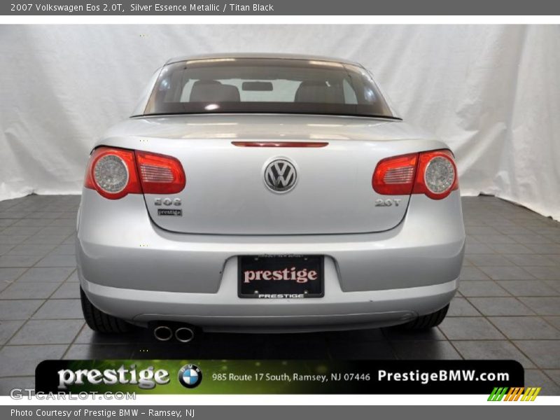 Silver Essence Metallic / Titan Black 2007 Volkswagen Eos 2.0T