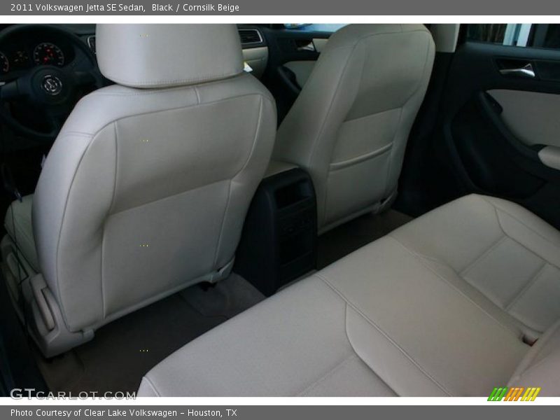 Black / Cornsilk Beige 2011 Volkswagen Jetta SE Sedan