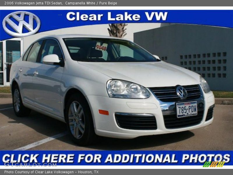 Campanella White / Pure Beige 2006 Volkswagen Jetta TDI Sedan
