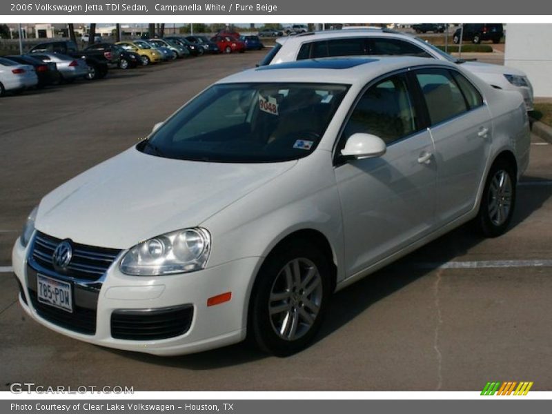 Campanella White / Pure Beige 2006 Volkswagen Jetta TDI Sedan