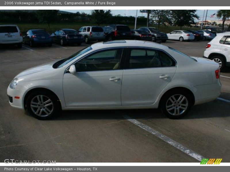 Campanella White / Pure Beige 2006 Volkswagen Jetta TDI Sedan