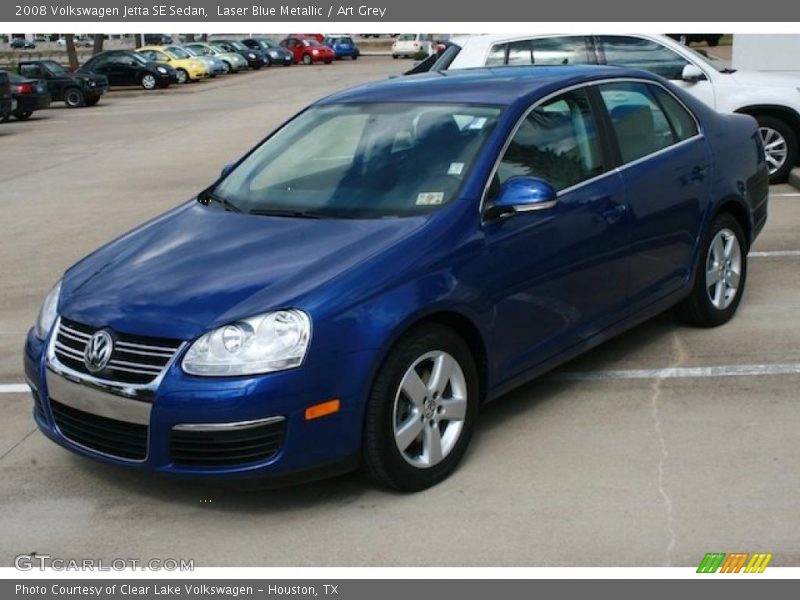 Laser Blue Metallic / Art Grey 2008 Volkswagen Jetta SE Sedan