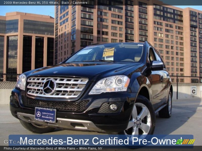 Black / Cashmere 2009 Mercedes-Benz ML 350 4Matic