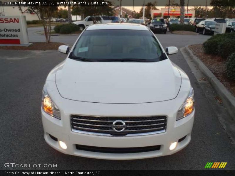 Winter Frost White / Cafe Latte 2011 Nissan Maxima 3.5 SV