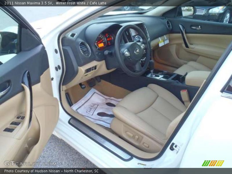 Winter Frost White / Cafe Latte 2011 Nissan Maxima 3.5 SV