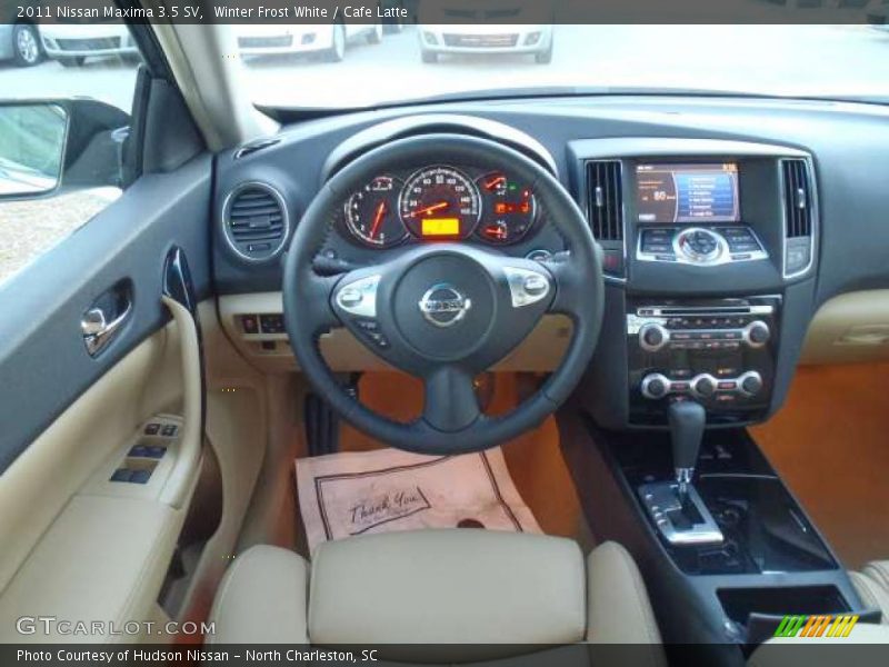 Winter Frost White / Cafe Latte 2011 Nissan Maxima 3.5 SV