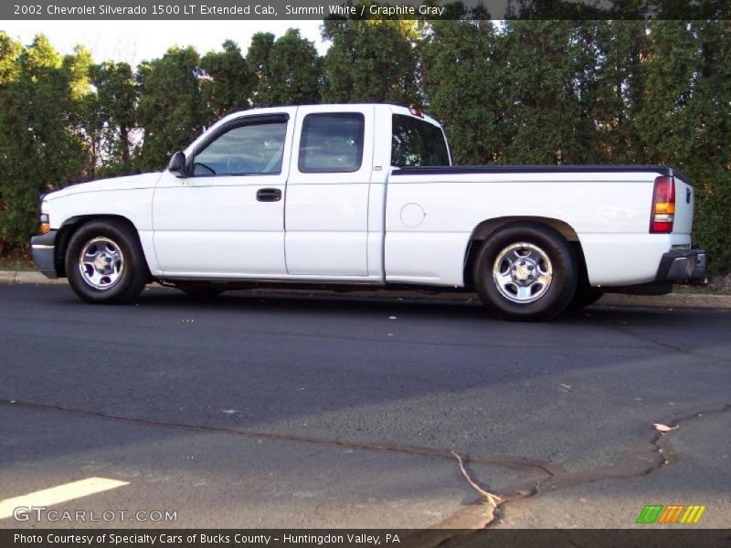 Summit White / Graphite Gray 2002 Chevrolet Silverado 1500 LT Extended Cab