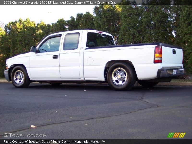 Summit White / Graphite Gray 2002 Chevrolet Silverado 1500 LT Extended Cab