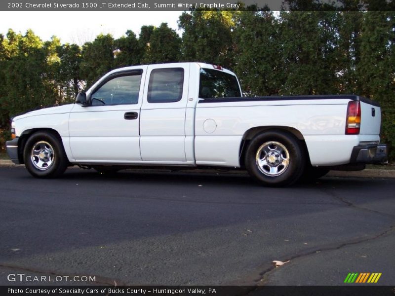 Summit White / Graphite Gray 2002 Chevrolet Silverado 1500 LT Extended Cab