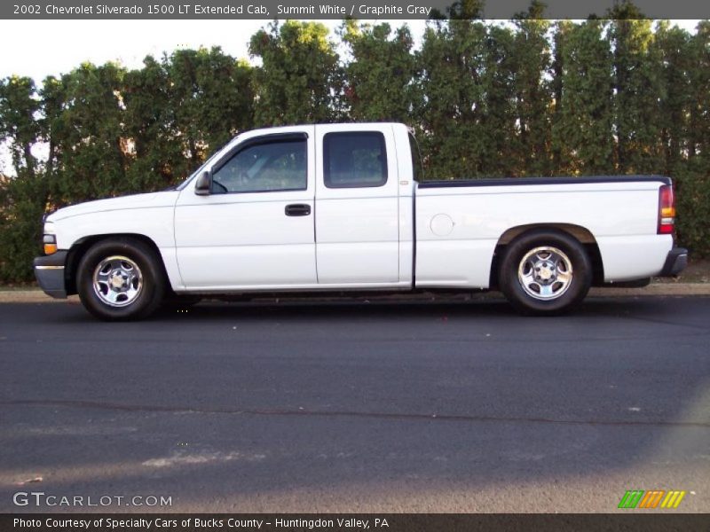 Summit White / Graphite Gray 2002 Chevrolet Silverado 1500 LT Extended Cab