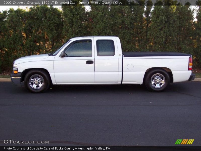 Summit White / Graphite Gray 2002 Chevrolet Silverado 1500 LT Extended Cab