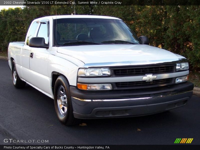 Summit White / Graphite Gray 2002 Chevrolet Silverado 1500 LT Extended Cab