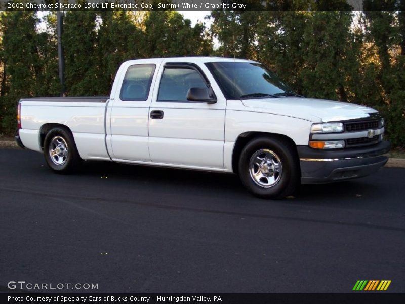 Summit White / Graphite Gray 2002 Chevrolet Silverado 1500 LT Extended Cab