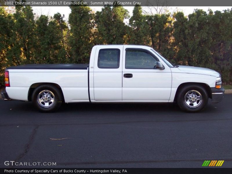 Summit White / Graphite Gray 2002 Chevrolet Silverado 1500 LT Extended Cab