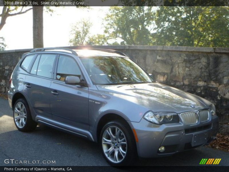 Silver Grey Metallic / Grey 2008 BMW X3 3.0si