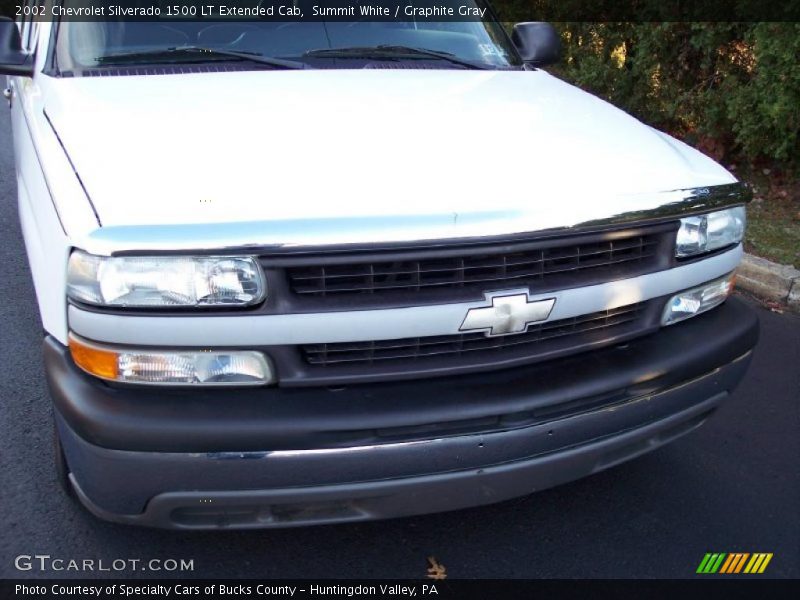 Summit White / Graphite Gray 2002 Chevrolet Silverado 1500 LT Extended Cab