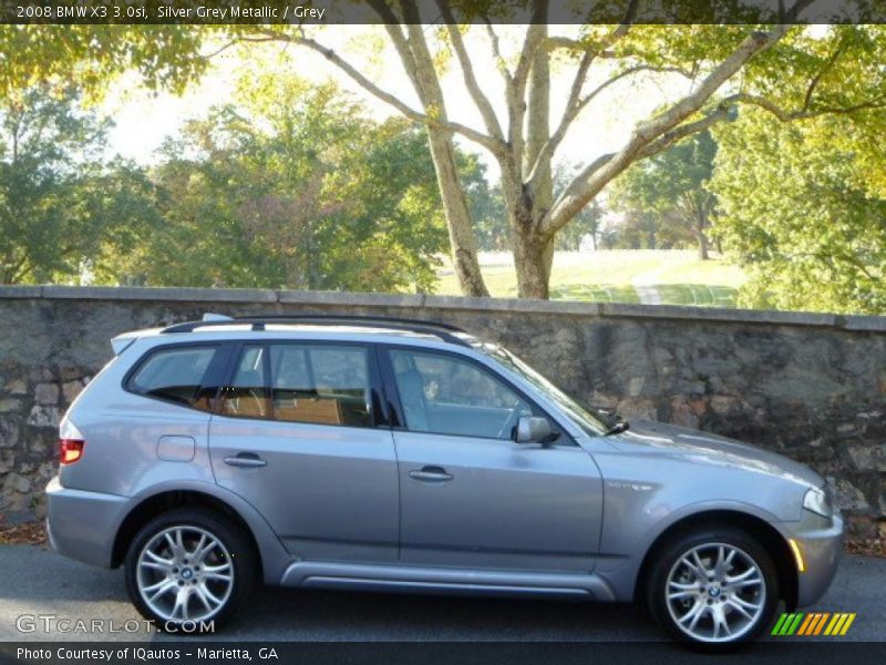 Silver Grey Metallic / Grey 2008 BMW X3 3.0si