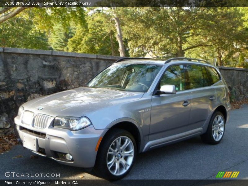 Silver Grey Metallic / Grey 2008 BMW X3 3.0si